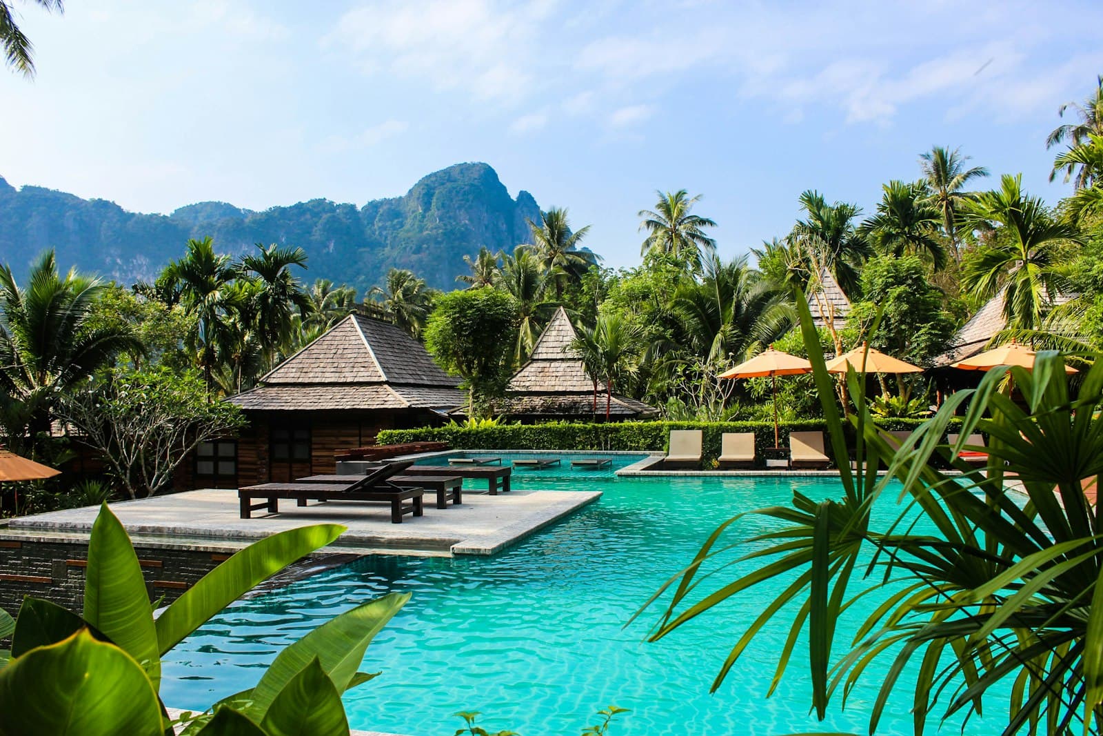 Infinity pool at golden hour